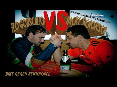 MOUNTAINBIKE gegen RENNRODEL - Hackl gegen Gottschlich