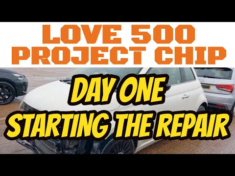 Cheap as Chips Project. Fiat 500 from Copart? Day One  #copart