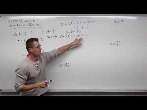 How to Use the Double and Half Angle Formulas for Trigonometry (Precalculus - Trigonometry 28)
