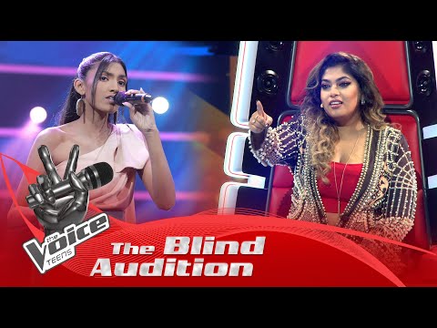 Angela Amandi | Adarayai Karunawai (ආදරයයි කරුණාවයි) | Blind Auditions | The Voice Teens Sri Lanka