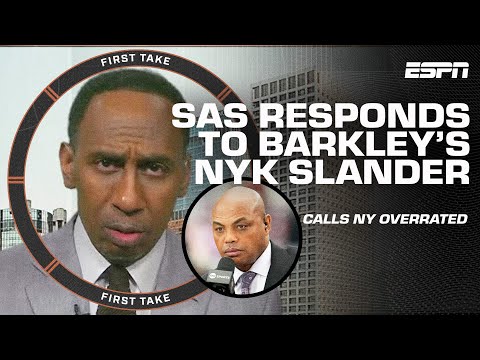 SHUT UP, CHUCK! 😂 Stephen A. triggered by Charles Barkley’s Knicks 'overrated' comments | First Take