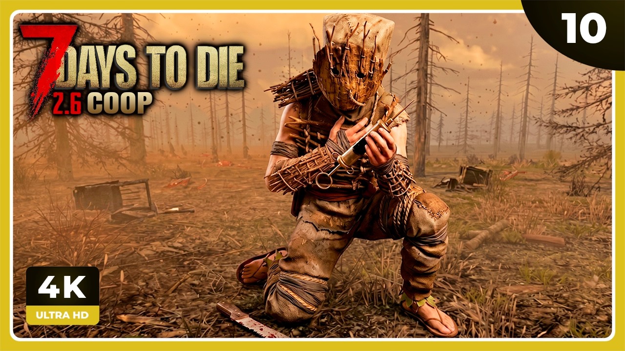 7D2D #10 | NUEVO BIOMA: EL BOSQUE QUEMADO | 7 DAYS TO DIE Gameplay Español