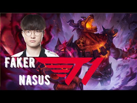 T1 Faker picks Nasus vs Sett - Toplane Matchup