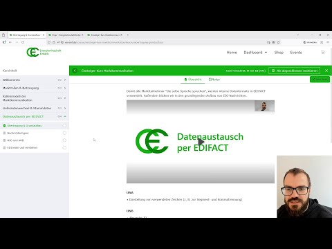 Neuer Videokurs zur Marktkommunikation / EDIFACT