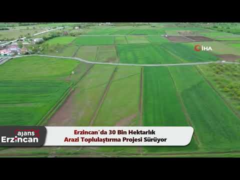 Erzincan'da 30 Bin Hektarlık Arazi Toplulaştırma Projesi Sürüyor