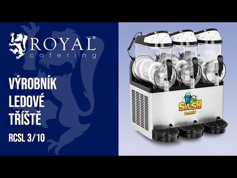 video - Výrobník ledové tříště - 3 x 12 l - LED
