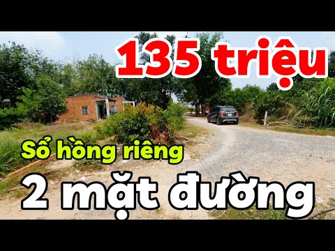 Giá sốc ngay góc ngã ba 2 mặt đường siêu rẻ 135 triệu có thổ cư sổ hồng riêng ở Hảo Đước Tây Ninh