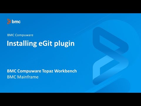 BMC Compuware Topaz Workbench - Installing eGit plugin
