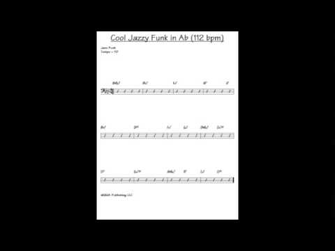 Cool Jazzy Funk in Ab 112 bpm {w/charts} -"The Best  Backing Tracks Anywhere!"