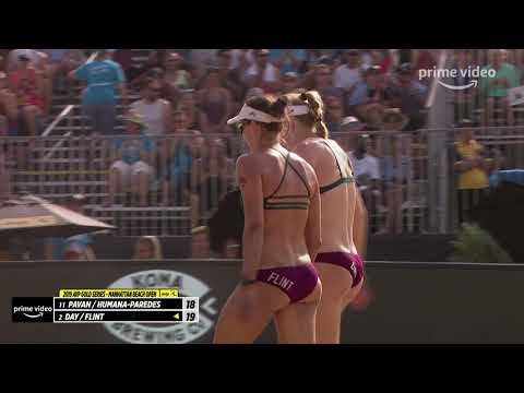 Betsi Flint's One Arm Dig Transition To Smash | 2019 AVP Gold Series Manhattan Beach Open