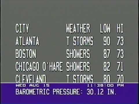 WeatherStar III Simulator with Travel Cities Forecast