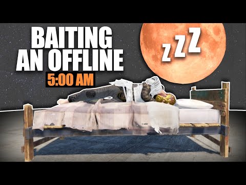 BAITING a CLAN TO OFFLINE RAID ME at 5:00 AM | Rust Solo Survival (5 of 5)