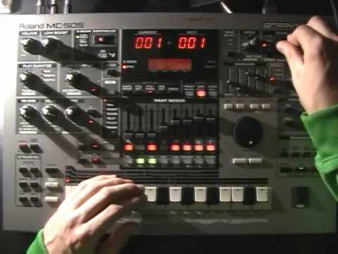 Roland MC-505 groovebox Norphies first live performance