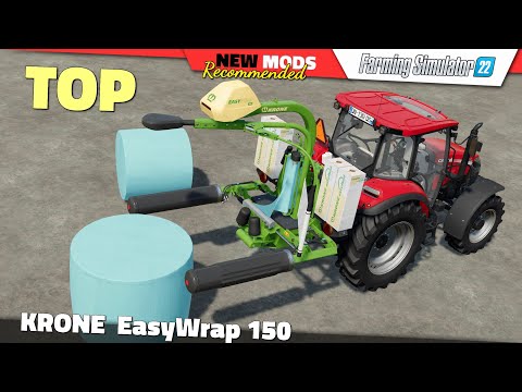FS22 | KRONE EasyWrap 150 - Farming Simulator 22 New Mods Review 2K60