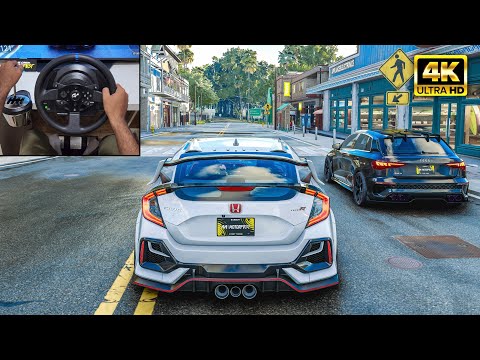 Honda Civic Type R & Audi RS3 Sportback | The Crew Motorfest | Thrustmaster T300RS gameplay