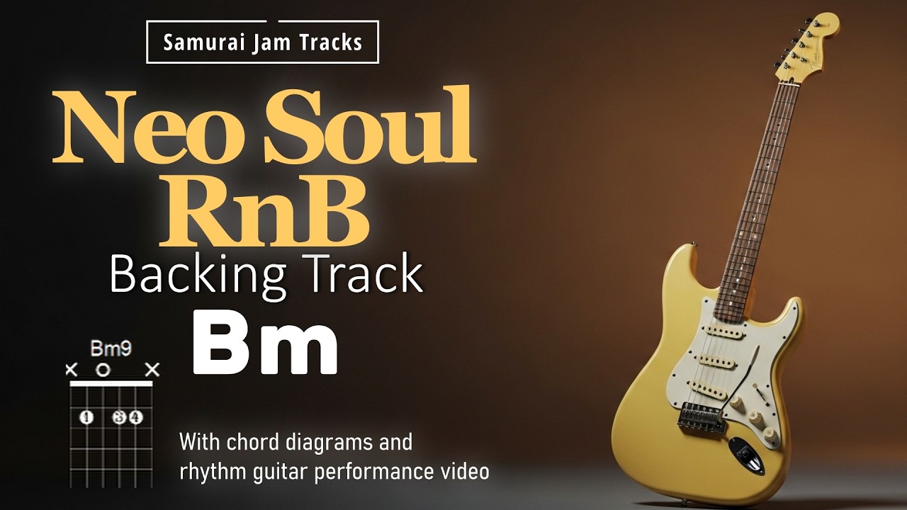 Neo Soul RnB Guitar Backing Track in Bm – Chill Groove 90BPM