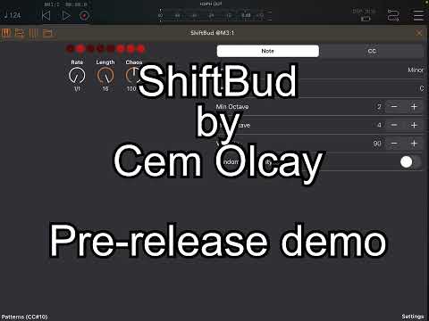ShiftBud midi sequencer for iOS by Cem Olcay - 1st demo