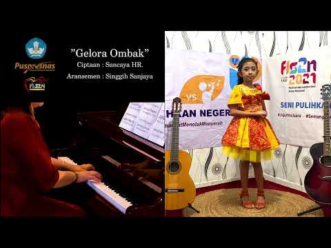 Fls2n Tingkat Provinsi Kabupaten Tabanan. "Gelora Ombak by Gunggek Oryza Sativa"