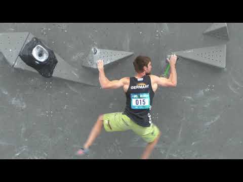 Jan Hojer Boulder 2 IFSC Climbing World Cup Munich 2017 - Bouldering - Semi-Finals -