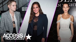 Kristen Stewart, Ashley Graham, Bella Hadid & More Slay The Underwear As Outerwear Trend