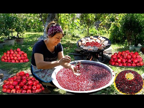 Harvesting Pomegranate | Traditional Pomegranate Recipes | 1 Hour Of The Best Recipes