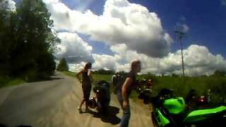 preview picture of video 'asphalt gravel and a cbr ===  NO GOOD rider died on 5 31 11RIP PETE PERRY'