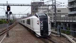 preview picture of video '特急成田エクスプレス 武蔵小杉駅到着 Limited Express N'EX'