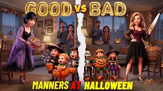 🎃😱 **GOOD vs BAD MANNERS on HALLOWEEN!** 👻 | Easy English Listening Story (A2)