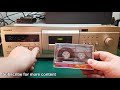 Sony Compact Cassette Deck TC KA3ES Calibration And Frequency Response Test
