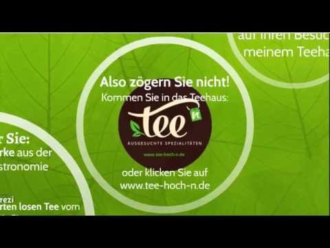 Tee-hoch-n Willkommenspräsentation Teeladen