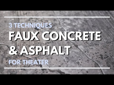 Faux Concrete & Asphalt - Scenic Art