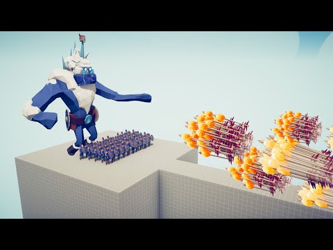 50x BRAWLERS + ICE GIANT KING vs EVERY GOD - Totally Accurate Battle Simulator TABS