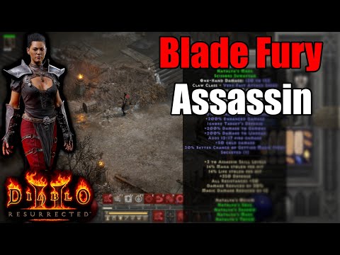 The Bladesin - Full Natalyas Blade Fury Assassin Build Overview - Diablo 2 Resurrected