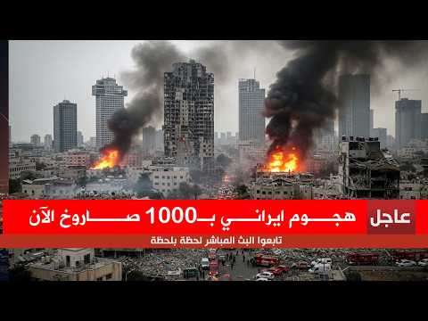 🚨عاجل🚨 الصواريخ الإيرانية تملأ سماء تل ابيب اطلاق 10000 صاروخ بهجوم مزلزل