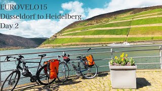 ユーロヴェロ15 自転車の旅2日目🚲　ワイン畑を堪能しました🍇🍷/ EUROVELO15 Wine trip from Bad Breisig to Ingelheim