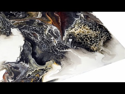 NEXT LEVEL Swipe: Simple 'Haze' Effect Technique  / Acrylic Pouring / Fluid Art Painting (313)