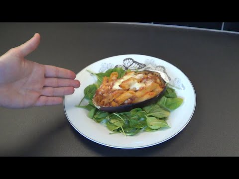 Sformato di pasta su barchetta di melanzana - facile e gustoso!!!