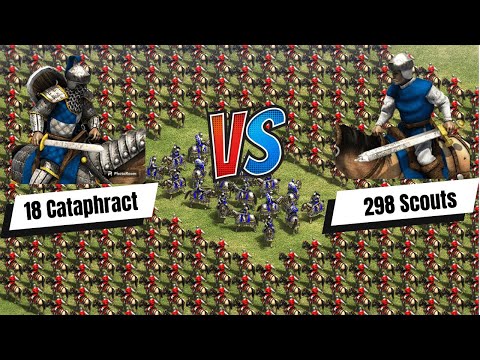 What Happens When You Fight 18 Cataphract with 298 Scouts in Age of Empires 2 #france #french