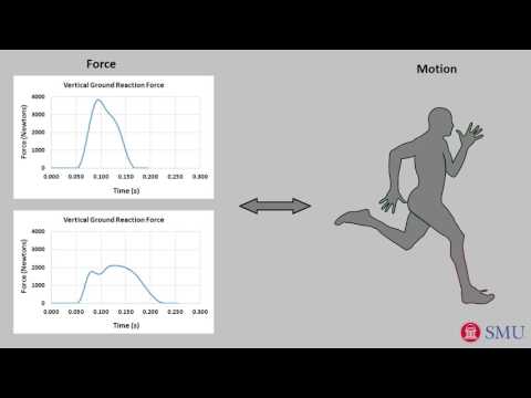 Linking running motion to ground force: the concise physics of running