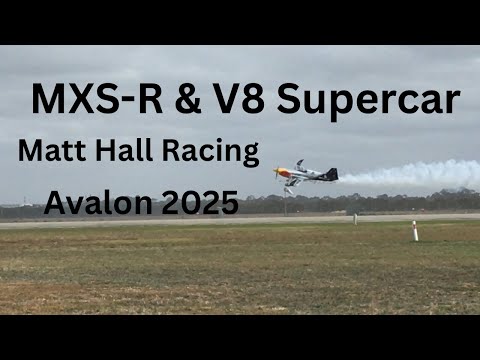 MATT HALL RACING MXS-R vs AMPOL V8 SUPERCAR! Avalon 2025 Aircraft vs Supercar race