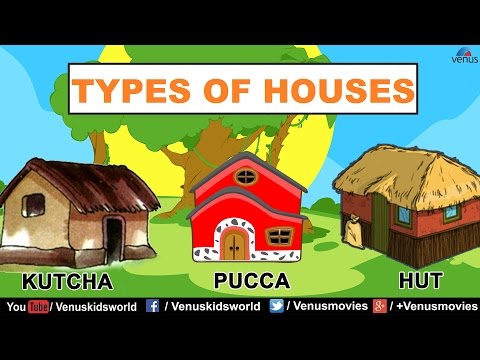 انواع المنازل بالانجليزي Types Of Houses