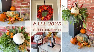 Fall Decorate with Me 2023 | Fall Front Porch | Cozy Fall Porch Decor Ideas | DIY Corn Stalks