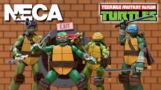 NECA TMNT 2012 Cartoon Line – Ultimate Leonardo, Donatello, Mikey & Raph 7” Figures Reviewed!