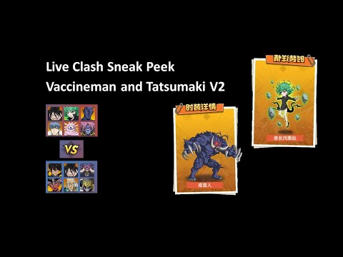 Vaccine man and Tatsumaki v2 Live Clash sneak peek