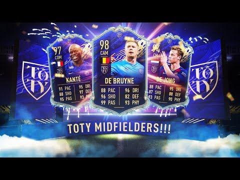 98 TOTY DE BRUYNE, 97 TOTY KANTE & 94 TOTY DE JONG - TOTY MIDS! - FIFA 20 Ultimate Team