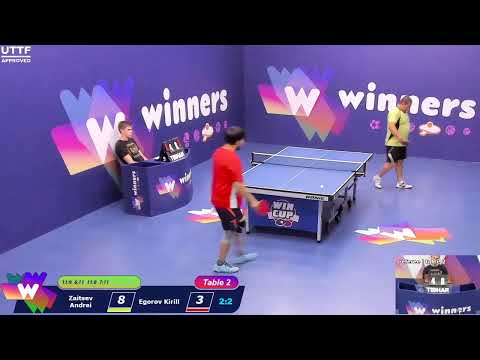 WINners CUP table 2  15.09  Zaitsev Andrei - Egorov Kirill  15:30
