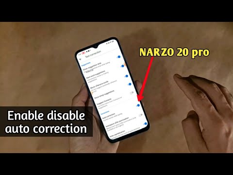 how to enable disable auto correction in realme narzo 20 Pro Mein auto correction in google bord