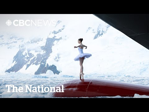 #TheMoment a ballerina danced on a ship's bow in the Antarctic Ocean