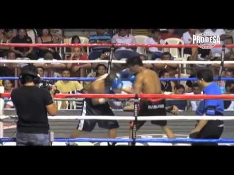 Pelea Eliecer Quezada vs Miguel Tellez 1 - Videos Prodesa