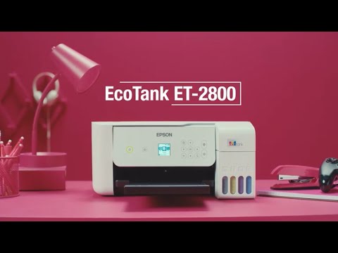  Epson EcoTank ET-2800 Wireless Color All-in-One Cartridge-Free  Supertank Printer with Scan and Copy â€“ The Ideal Basic Home Printer -  Black, Medium : Office Products